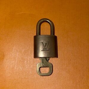 Authentic Louis Vuitton lock and key